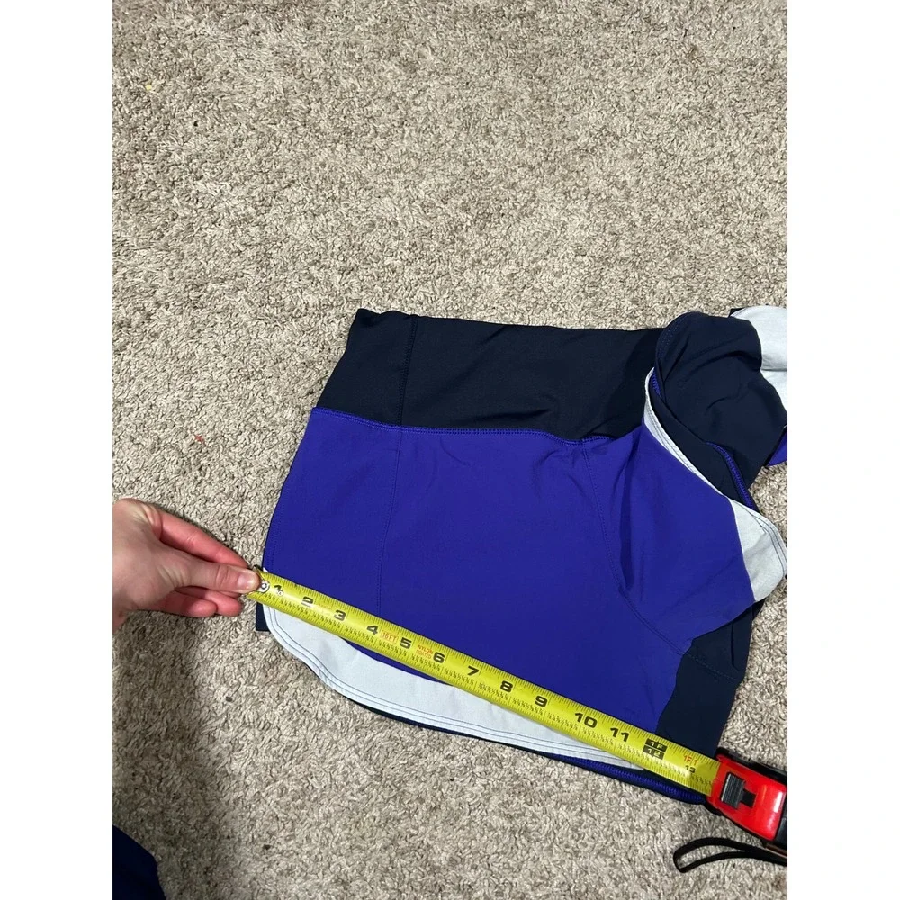 ATHLETA Running Shorts Womens S Purple‎ Blue White Athletic Gym Workout